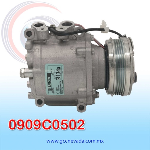 [0909C0502] COMPRESOR HONDA CIVIC SCROLL AÑO 94-00 / CR-V 97-01 R-134-A T/P 4PK 106MM 12V TRS090 SANDEN USA