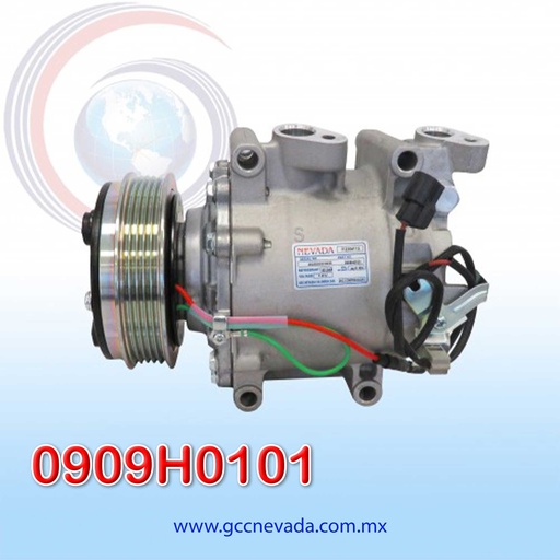[0909H0101] COMPRESOR HONDA FIT AÑO 09/14 5PK T/P 12V TRSE07 NEVADA ASIA