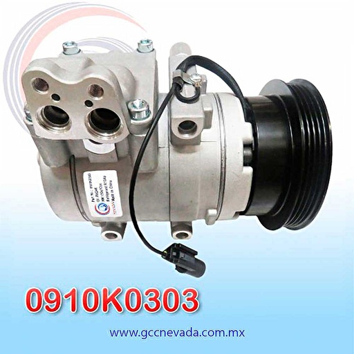 [0910K0303] COMPRESOR HYUNDAI TUCSON 06/09 / GETZ 03/09 T/P 4PK NEVADA ASIA