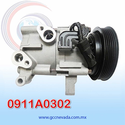 [0911A0302] COMPRESOR JEEP CHEROKEE LIMITED 2005 OREJA 6PK ENSAMBLADO IMP