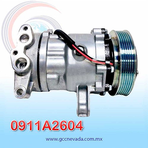 [0911A2604] COMPRESOR JEEP CHEROKEE LIBERTY AÑO 02/05 6PK NEVADA ASIA