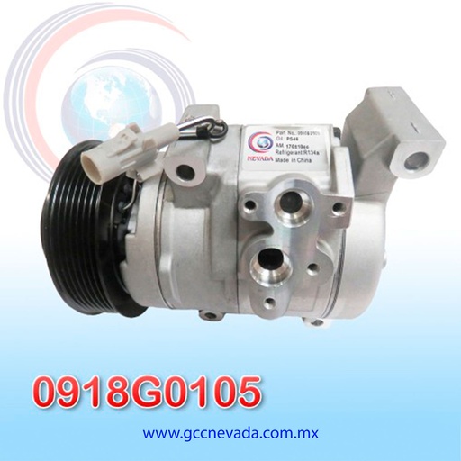 [0918G0105] COMPRESOR TOYOTA HILUX VIGO 07/11 / FORTUNNER / PRADO 07/09 GASOLINA 7PK NEVADA ASIA