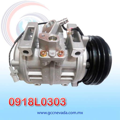 [0918L0303] COMPRESOR TOYOTA COASTER AÑO 00/17 T/P 24V 2A 10P30 ASIA