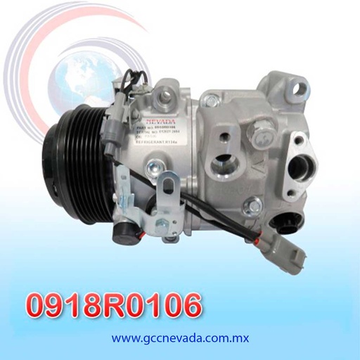 [0918R0106] COMPRESOR TOYOTA RAV4 AÑO 06/12 / VENZA 09/16 / LEXUS ES350 07/12 7PK 12V NEVADA ASIA..