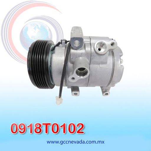 [0918T0102] COMPRESOR TOYOTA TERIOS / SUZUKI ALTO AÑO 08/12 T/P 6PK NEVADA ASIA