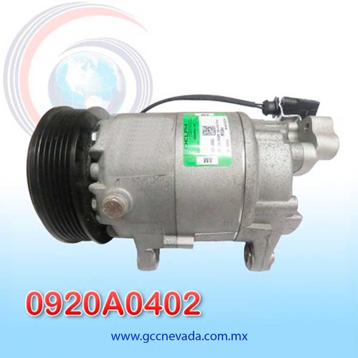 [0920A0402] COMPRESOR VOLKSWAGEN GOLF GTI 99/07 / GOLF SPORT 04/05 / GOLF 2.0 99/09 / AUDI TT 01/07 6PK 12V DELPHI BRASIL 