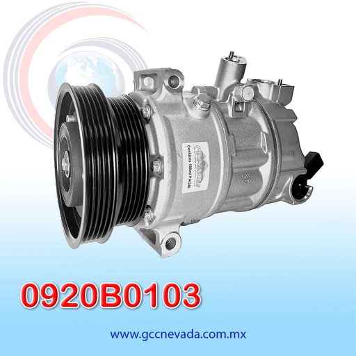 [0920B0103] COMPRESOR VW JETTA AÑO 05/14 / GOLF 10/14/ BEETLE 06/17 DOBLE POLEA ASIA