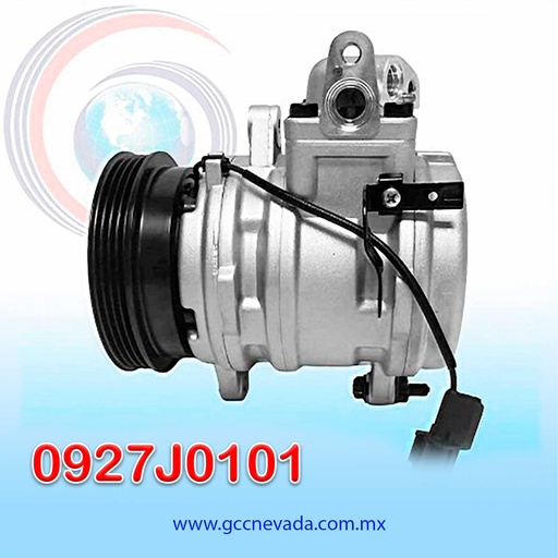 [0927J0101] COMPRESOR KIA PICANTO AÑO 04/06 / Hyundai i10 08/16 R-134-A 3 OREJAS 4PK NEVADA ASIA