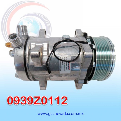 [0939Z0112] COMPRESOR 510 STD R-134-A 8 OREJAS 8PK 12V NEVADA ASIA