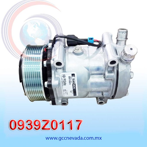[0939Z0117] COMPRESOR 510 SANDEN R-134-A ORING 12V 8PK T/P USA