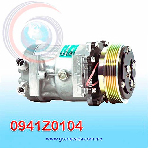 [0941Z0104] COMPRESOR 709 SANDEN ORING 12V R-134-A T/P 6PK USA