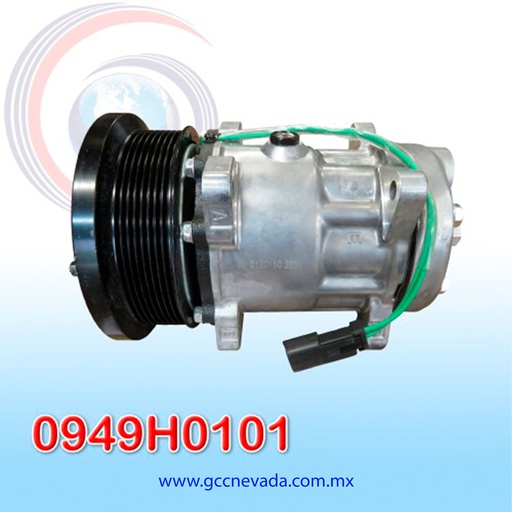 [0949H0101] COMPRESOR CATERPILLAR EXCAVATOR 8 OREJAS 24V 8PK NEVADA ASIA