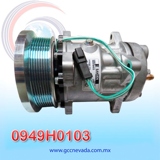 [0949H0103] COMPRESOR CATERPILLAR EXCAVATOR SANDEN 8PK 24V USA