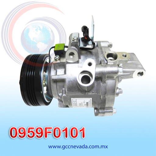 [0959F0101] COMPRESOR SUZUKI SWIFT AÑO 10-14 T/P 4PK 12V QS70 JAPON