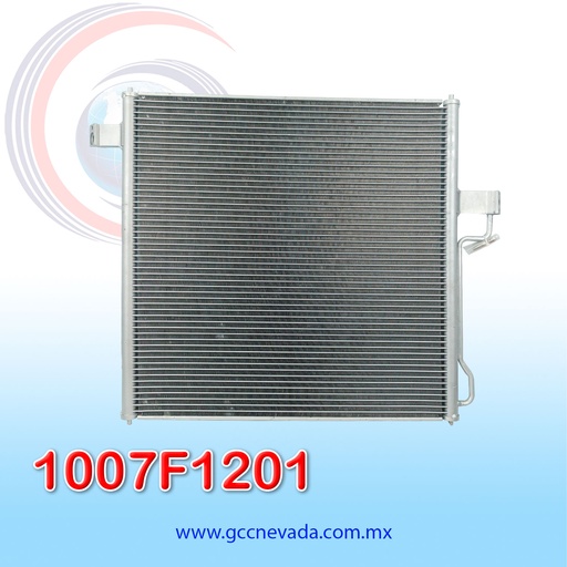 [1007F1201] CONDENSADOR FORD EXPLORER AÑO 02-10 / EXPLORER SPORT 07-10 / MERCURY MOUNTAINEER 02-10 / LINCOLN AVIATOR 03-05  V6/V8 R-134-A NEVADA ASIA