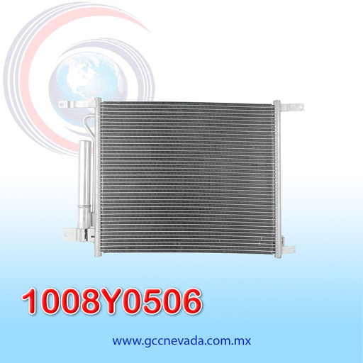 [1008Y0506] CONDENSADOR GM AVEO AÑO 13/18 R-134-A C/FILTRO (WASHER) NEVADA ASIA