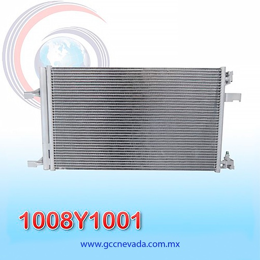 [1008Y1001] CONDENSADOR CHEVROLET CRUZE AÑO 10-16 / MALIBU 13-15 / ORLANDO 12-14 / IMPALA 14-20 / CURZE/MALIBU LIMITED 2016 / CADILLAC XTS 13-19 / BUICK VERANO 12-17 / REGAL 11-17 / LACROSSE 10-16 / CASCADA 16-19 / ALLURE 2010 C/FILTRO NEVADA ASIA