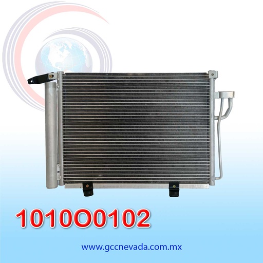 [1010O0102] CONDENSADOR HYUNDAI I10 AÑO 08/15 R-134-A C/FILTRO 18.7X13.9X16 NEVADA ASIA