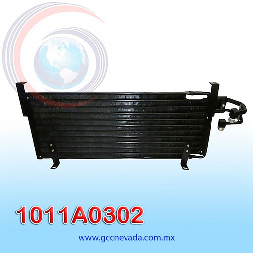 [1011A0302] CONDENSADOR JEEP CHEROKEE AÑO 87/96 4.0 LITROS NEVADA ASIA