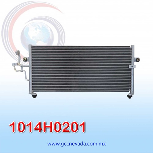 [1014H0201] CONDENSADOR MITSUBISHI SIGNO 1.3 LTS AÑO 98/04 / LANCER 1.6 LTS 97/99 / MIRAGE 97/02 NEVADA ASIA