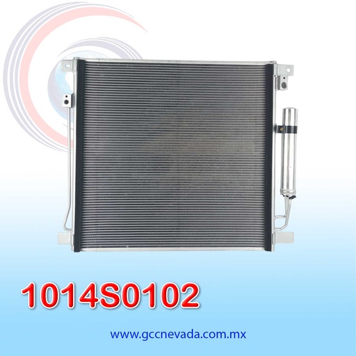 [1014S0102] CONDENSADOR MITSUBISHI L200 AÑO 16/20 R-134-A C/FILTRO 20X21X12 NEVADA ASIA