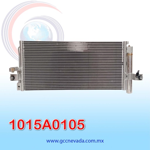 [1015A0105] CONDENSADOR NISSAN TSURU AÑO 08/14 R-134-A C/FILTRO NEVADA ASIA