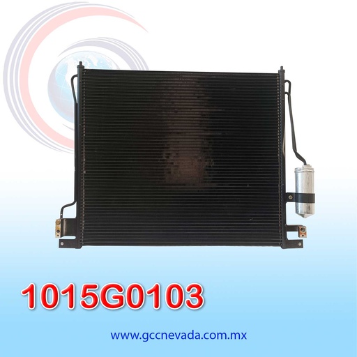 [1015G0103] CONDENSADOR NISSAN PATHFINDER AÑO 05/12 / FRONTIER 05/18 / XTERRA 05/15 / SUZUKI EQUATOR 09/12 C/FILTRO NEVADA ASIA