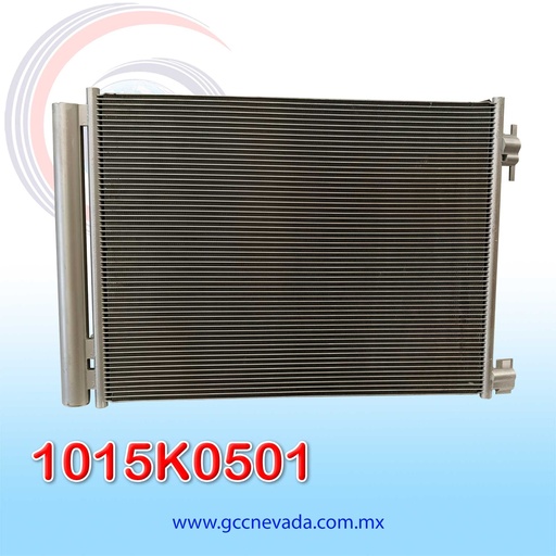 [1015K0501] CONDENSADOR NISSAN KICKS AÑO 17-24 / SENTRA 20-24 / VERSA 20-24 R-134-A NEVADA ASIA