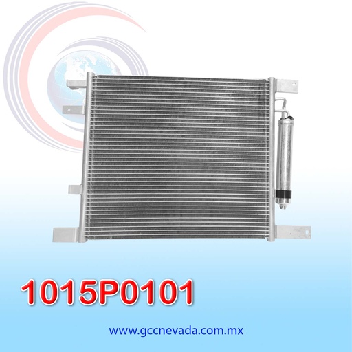 [1015P0101] CONDENSADOR NISSAN MARCH / NOTE AÑO 14/17 / TIIDA 07/17 VERSA 12/18 / MICRA 15/17  C/FILTRO NEVADA ASIA