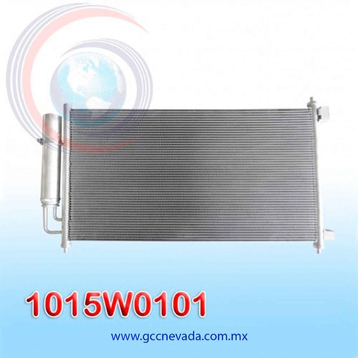 [1015W0101] CONDENSADOR NISSAN TIIDA 2006 C/FILTRO / VERSA 07/13 NEVADA ASIA
