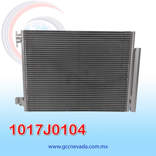 [1017J0104] CONDENSADOR RENAULT LOGAN / DUSTER / CAPTUR AÑO 16/17 NEVADA ASIA