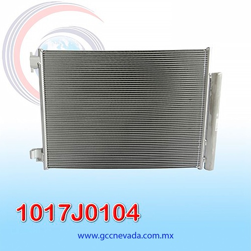 [1017J0104] CONDENSADOR RENAULT LOGAN / DUSTER / CAPTUR AÑO 16/17 NEVADA ASIA