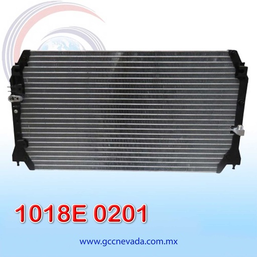 [1018E 0201] CONDENSADOR TOYOTA CAMRY AÑO 97/01 R-134-A NEVADA ASIA