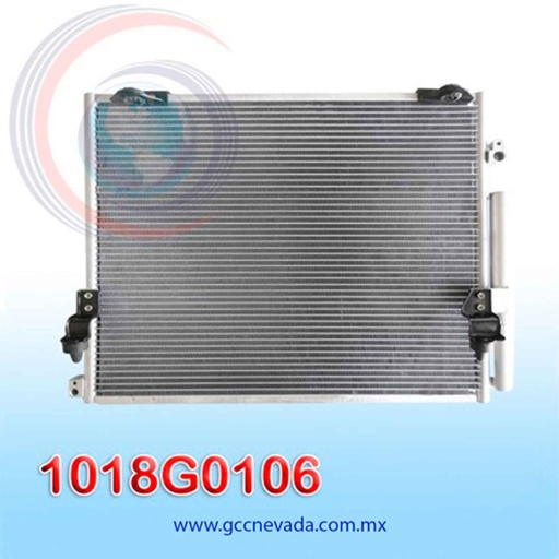 [1018G0106] CONDENSADOR TOYOTA HILUX AÑO 06/10 (4X2) 2.7 LTS TR 692N C/FILTRO NEVADA ASIA