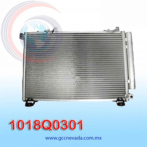 [1018Q0301] CONDENSADOR TOYOTA YARIS AÑO 00/04 C/FILTRO NEVADA ASIA