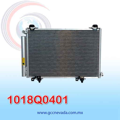 [1018Q0401] CONDENSADOR TOYOTA YARIS AÑO 00/02 C/FILTRO NEVADA ASIA