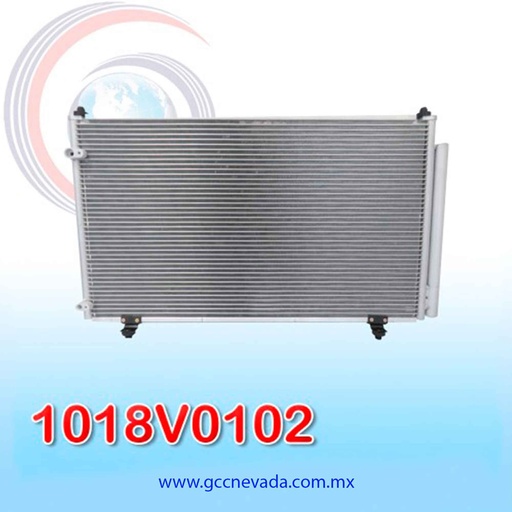 [1018V0102] CONDENSADOR TOYOTA SIENNA AÑO 11/13 C/FILTRO NEVADA ASIA