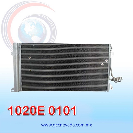 [1020E 0101] CONDENSADOR VOLKSWAGEN TOUAREG AÑO 04-10 / CAYENNE 03-10 / AUDI Q7 07-16 R-134-A C/FILTRO NEVADA ASIA