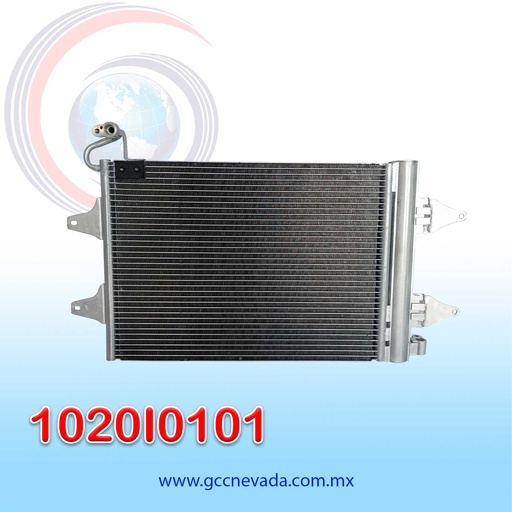 [1020I0101] CONDENSADOR VOLKSWAGEN POLO 2001 / FOX 2005 NEVADA ASIA