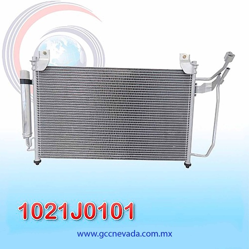 [1021J0101] CONDENSADOR MAZDA CX7 AÑO 07/12 R-134-A C/FILTRO NEVADA ASIA