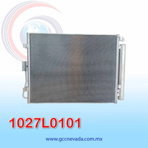 [1027L0101] CONDENSADOR KIA SOUL 1.6 LTS / 2.0 LTS AÑO 10/11 C/FILTRO NEVADA ASIA