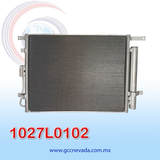 [1027L0102] CONDENSADOR KIA SOUL 2.0 LTS AÑO 10/11 C/FILTRO NEVADA ASIA