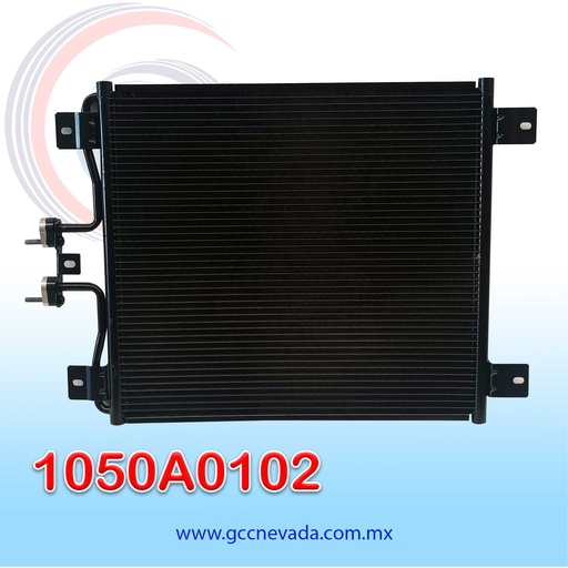 [1050A0102] CONDENSADOR INTERNATIONAL 7600 / PROSTAR AÑO 02-07 / NAVISTAR 7100 01-06 S/FILTRO NEVADA ASIA