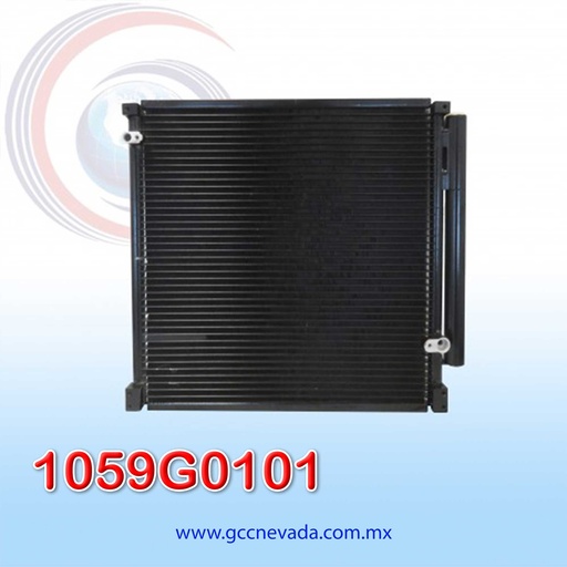 [1059G0101] CONDENSADOR SUZUKI APV AÑO 04/15 R-134-A C/FILTRO 17.5X18.5X20