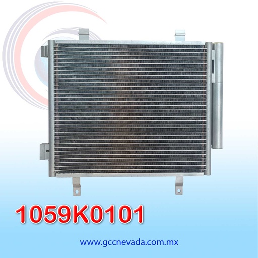 [1059K0101] CONDENSADOR SUZUKI CELERIO AÑO 09/14 R-134-A C/FILTRO NEVADA ASIA..