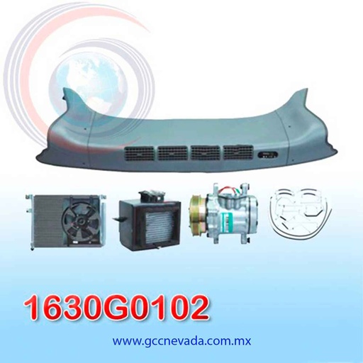 [1630G0102] EQUIPO A/C PANEL PASAJERO 17000 BTU 12V NEVADA ASIA
