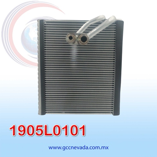[1905L0101] EVAPORADOR DODGE JOURNEY AÑO 09-13 R-134-A 255X290X38 CONEXION O-RING NEVADA