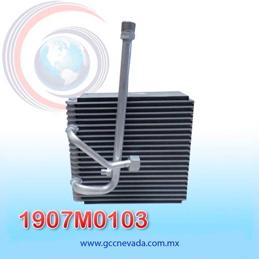 [1907M0103] EVAPORADOR FORD LASER AÑO 00/01 LADO IZQUIERDO C/ROSCA NEVADA ASIA