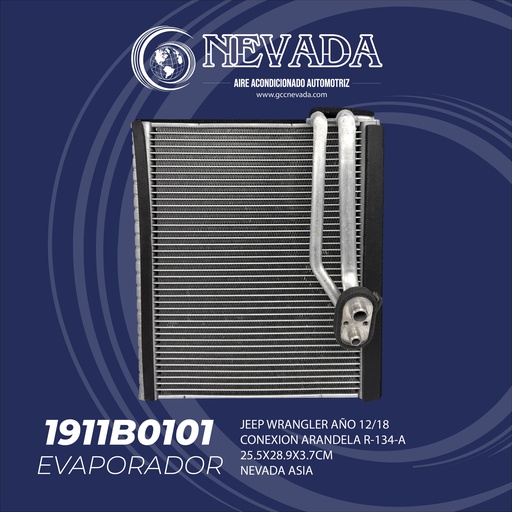 [1911B0101] EVAPORADOR JEEP WRANGLE 12-17 NEVADA