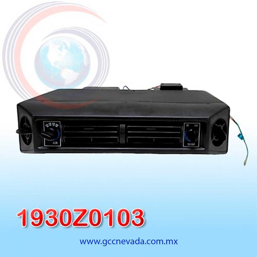 [1930Z0103] EVAPORADOR UNIV CON FRONTAL 2 REJILLAS 12V (NEGRO) NEVADA ASIA
